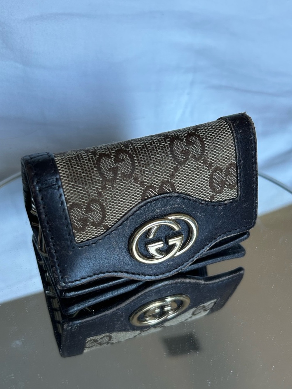 Vintage Gucci GG Monogram Canvas Key Case